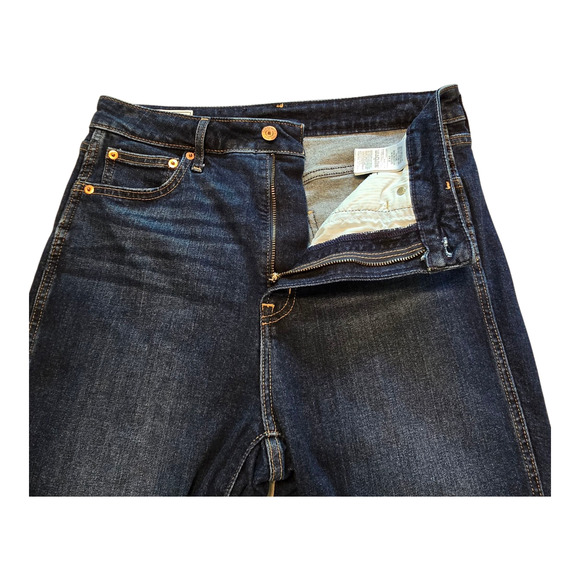 Gap Womens Jeans Size 10R Blue Sky High Vintage Slim Raw Hem Ankle Distressed - Picture 6 of 12